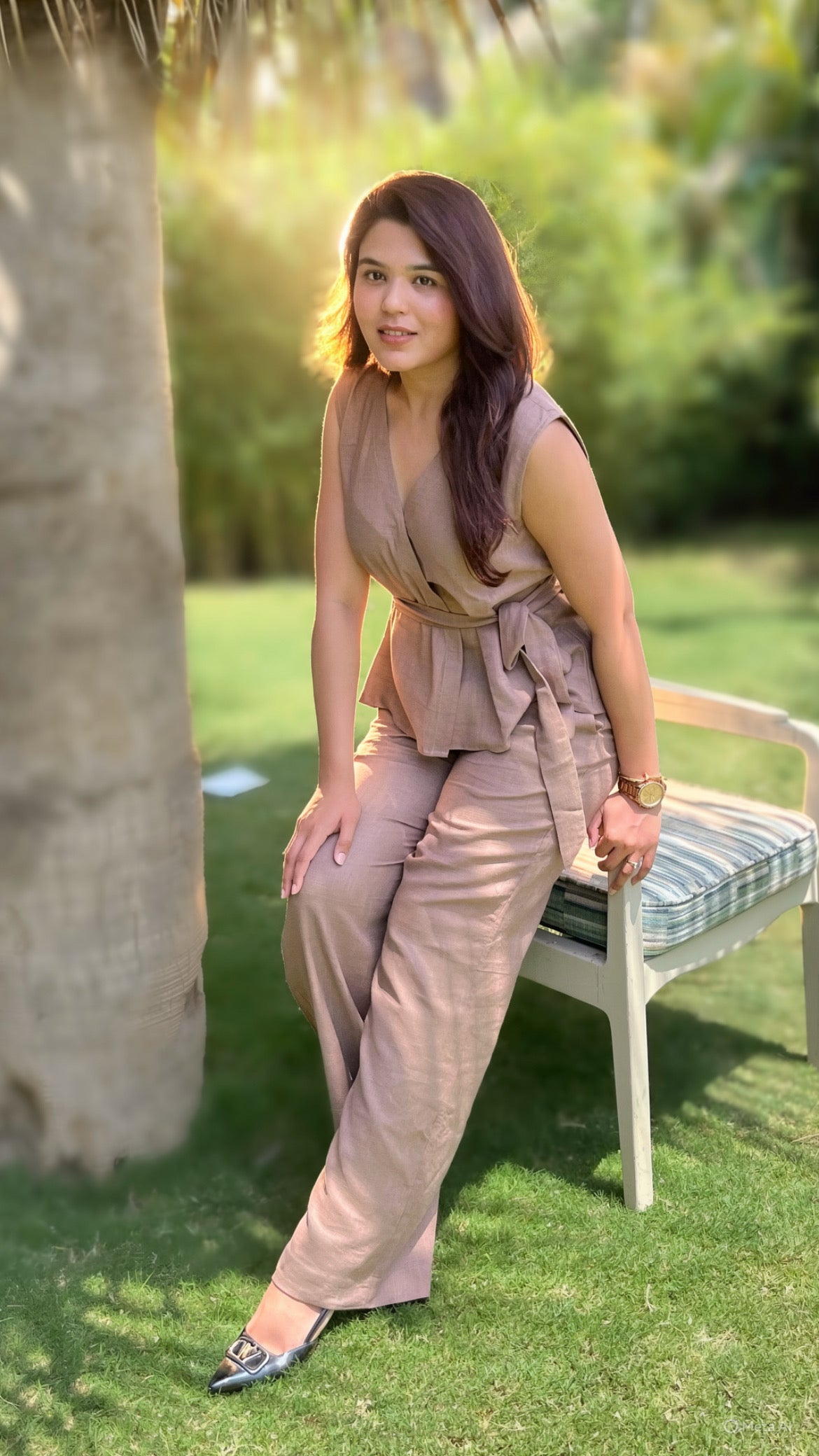 Mocha Linen Set
