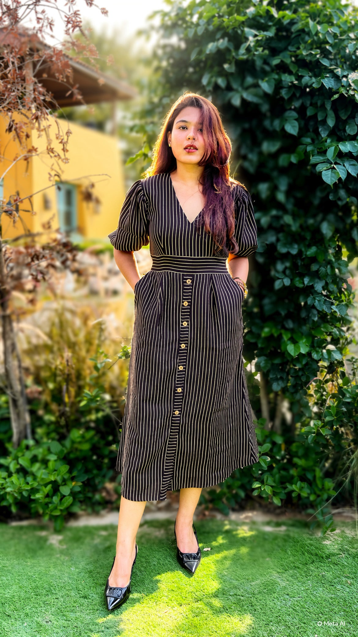 Tailored Stripe Dress
