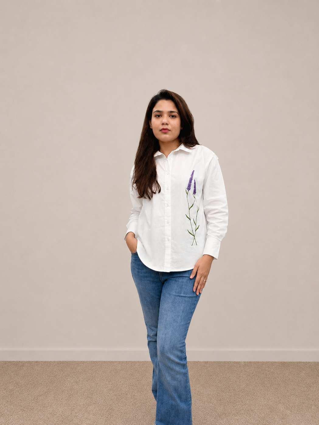 White Lavender Shirt