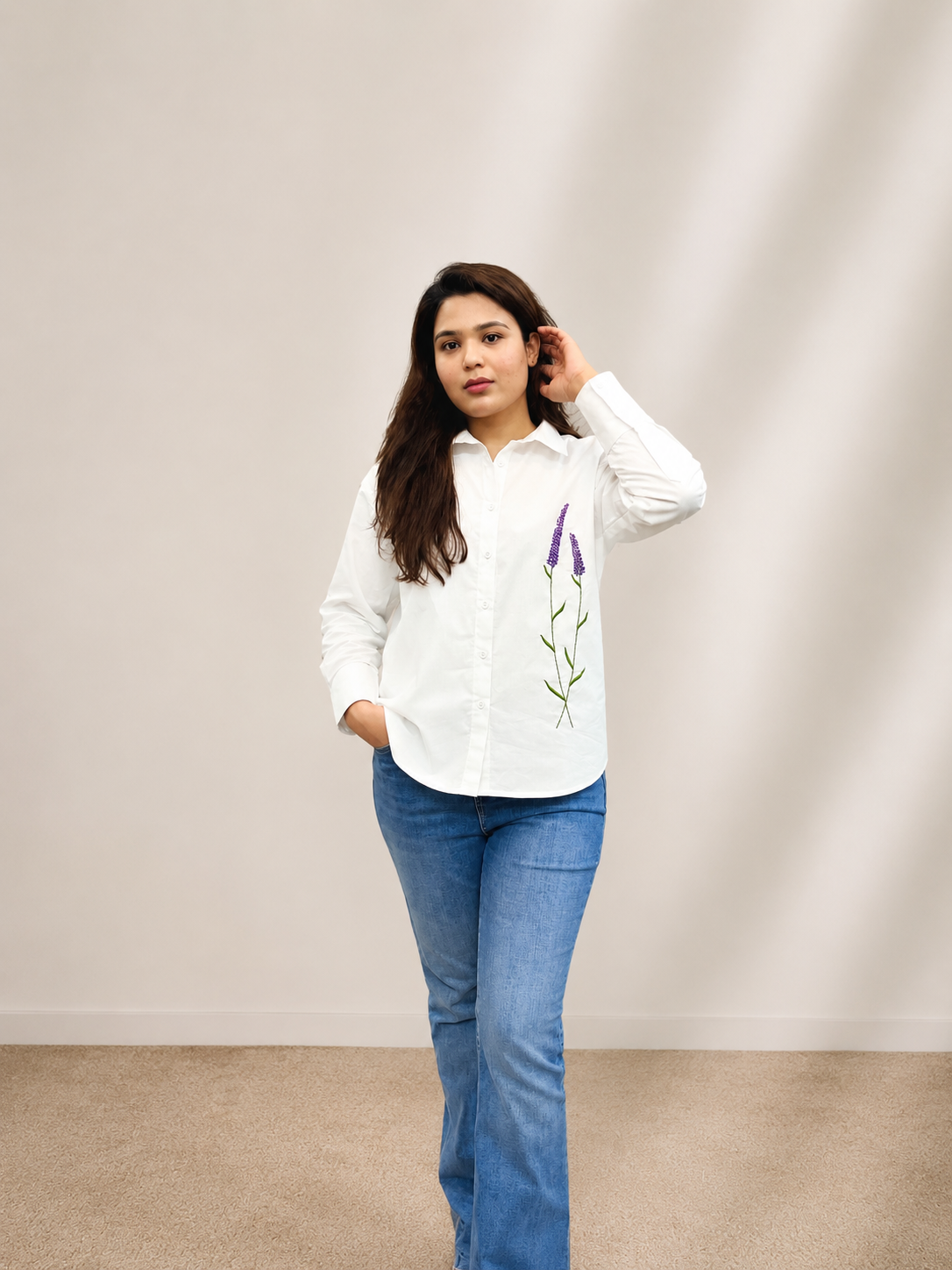 White Lavender Shirt
