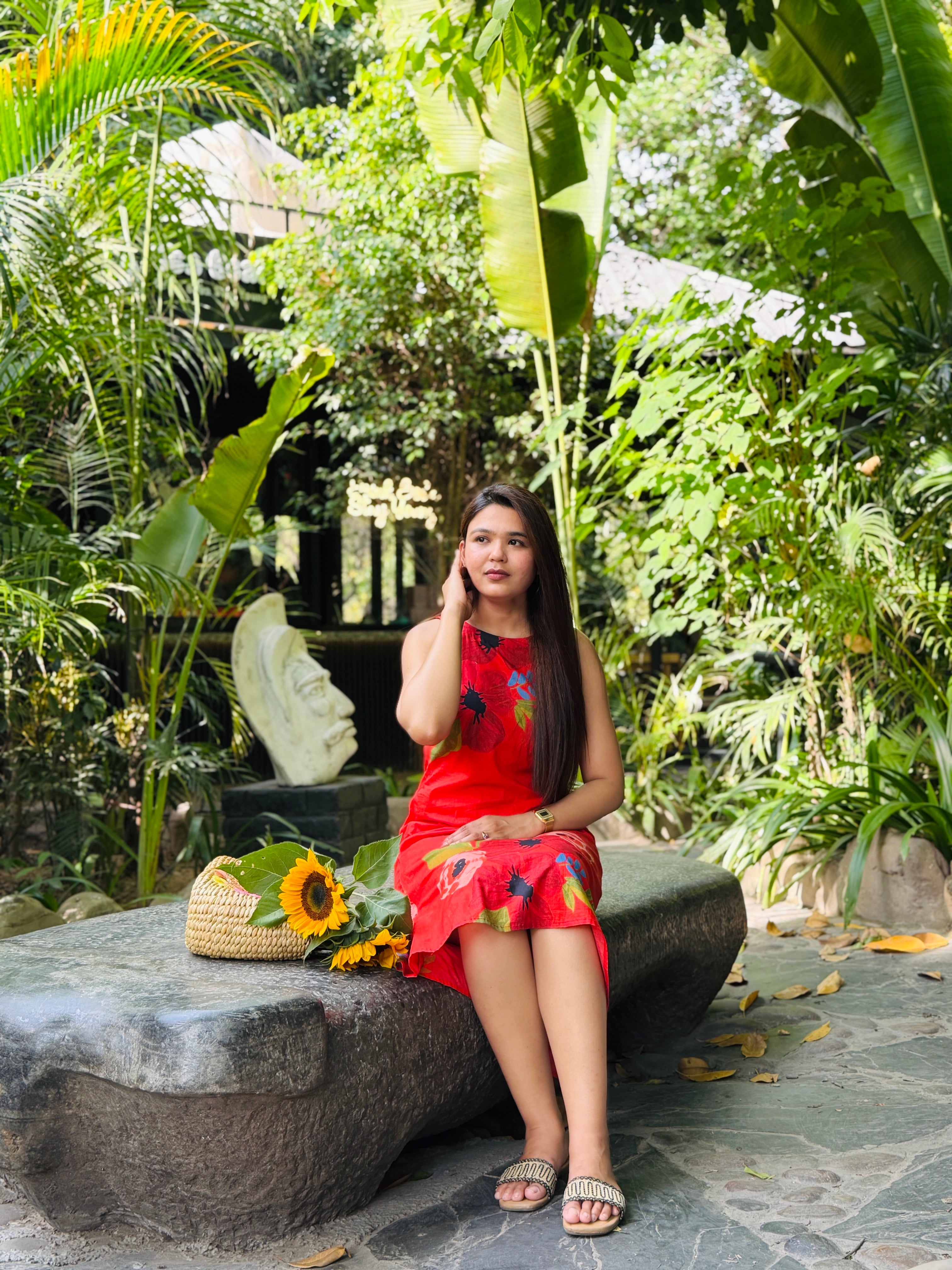 Crimson Garden Dress