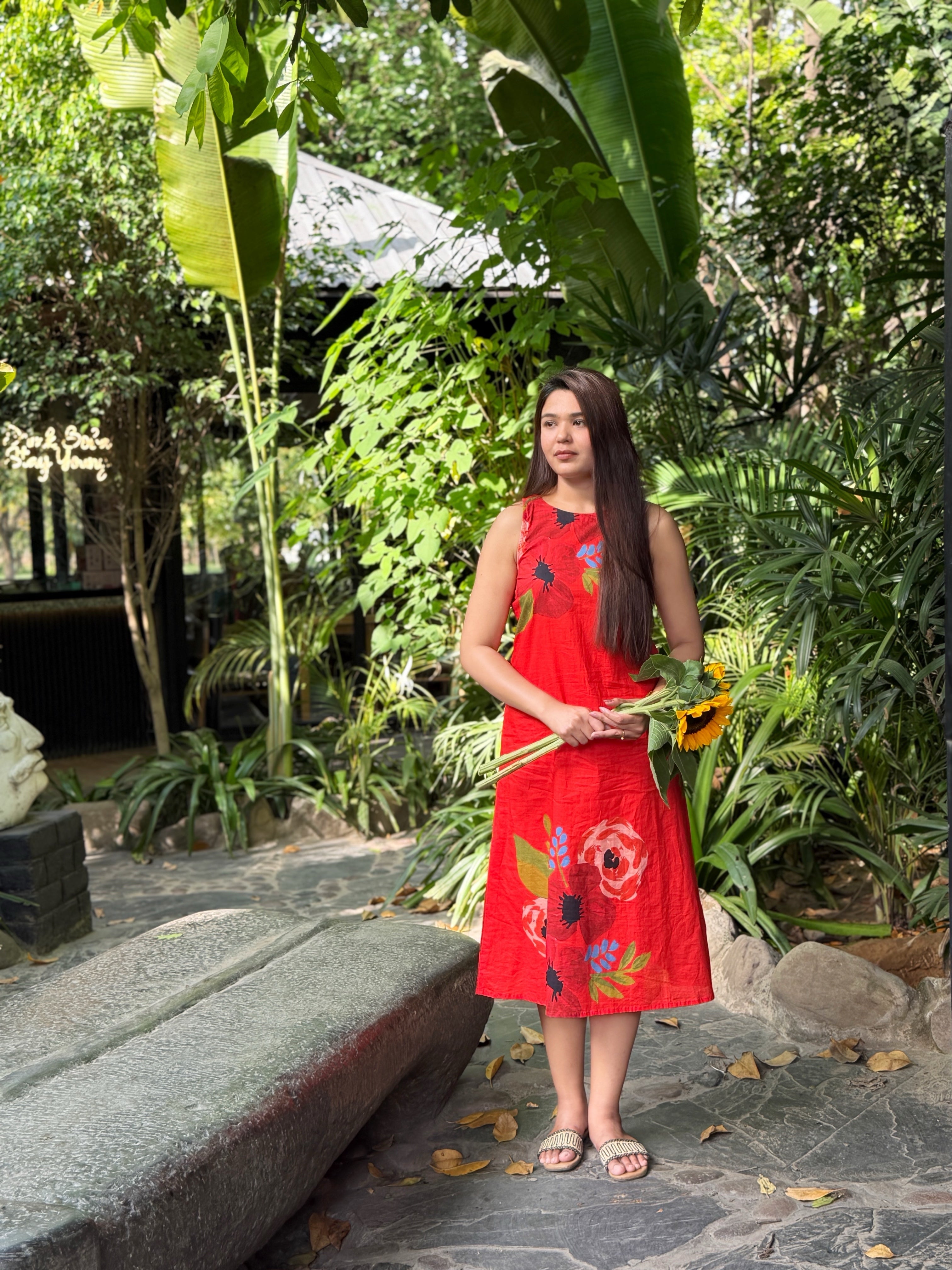 Crimson Garden Dress