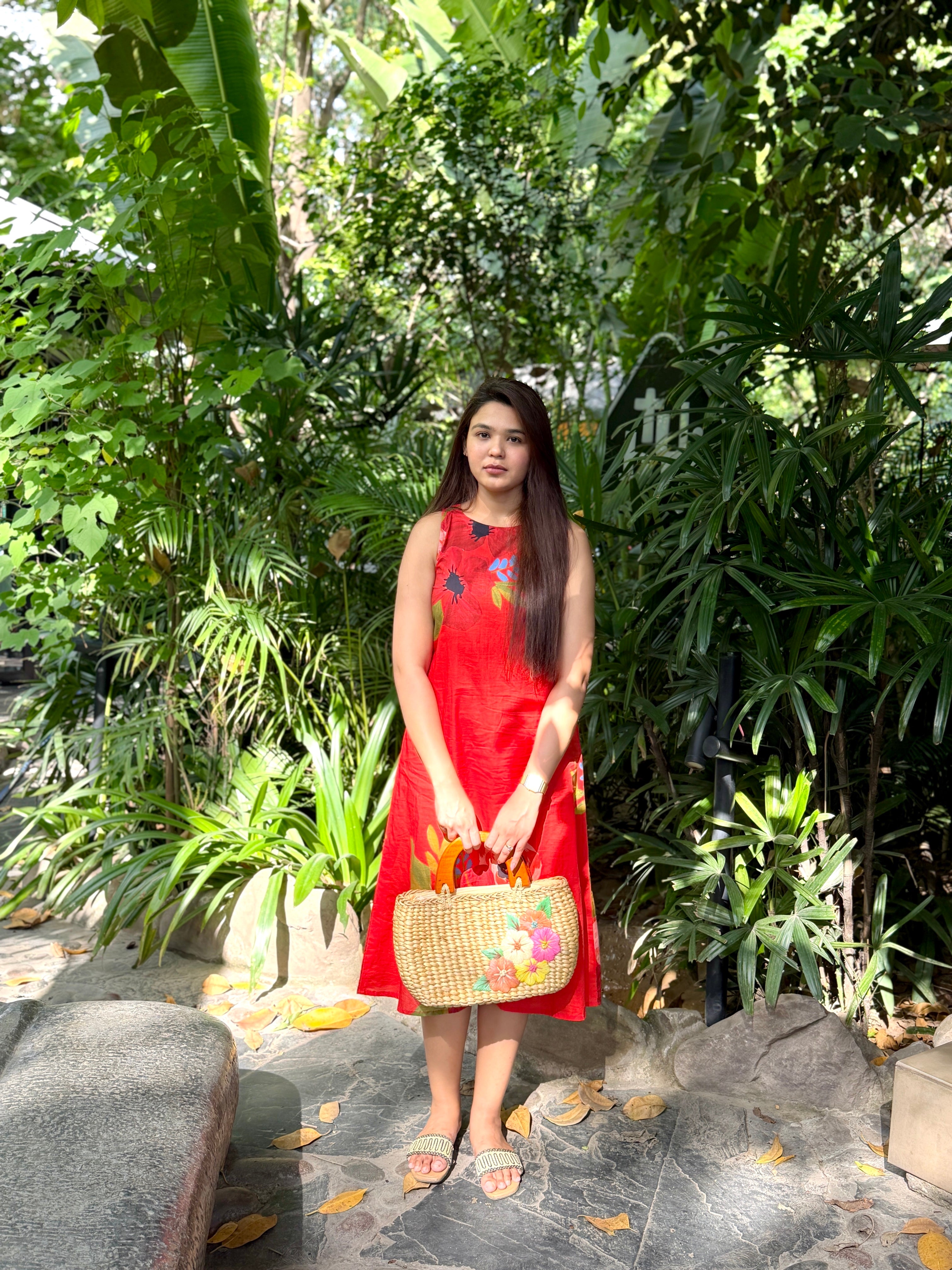 Crimson Garden Dress