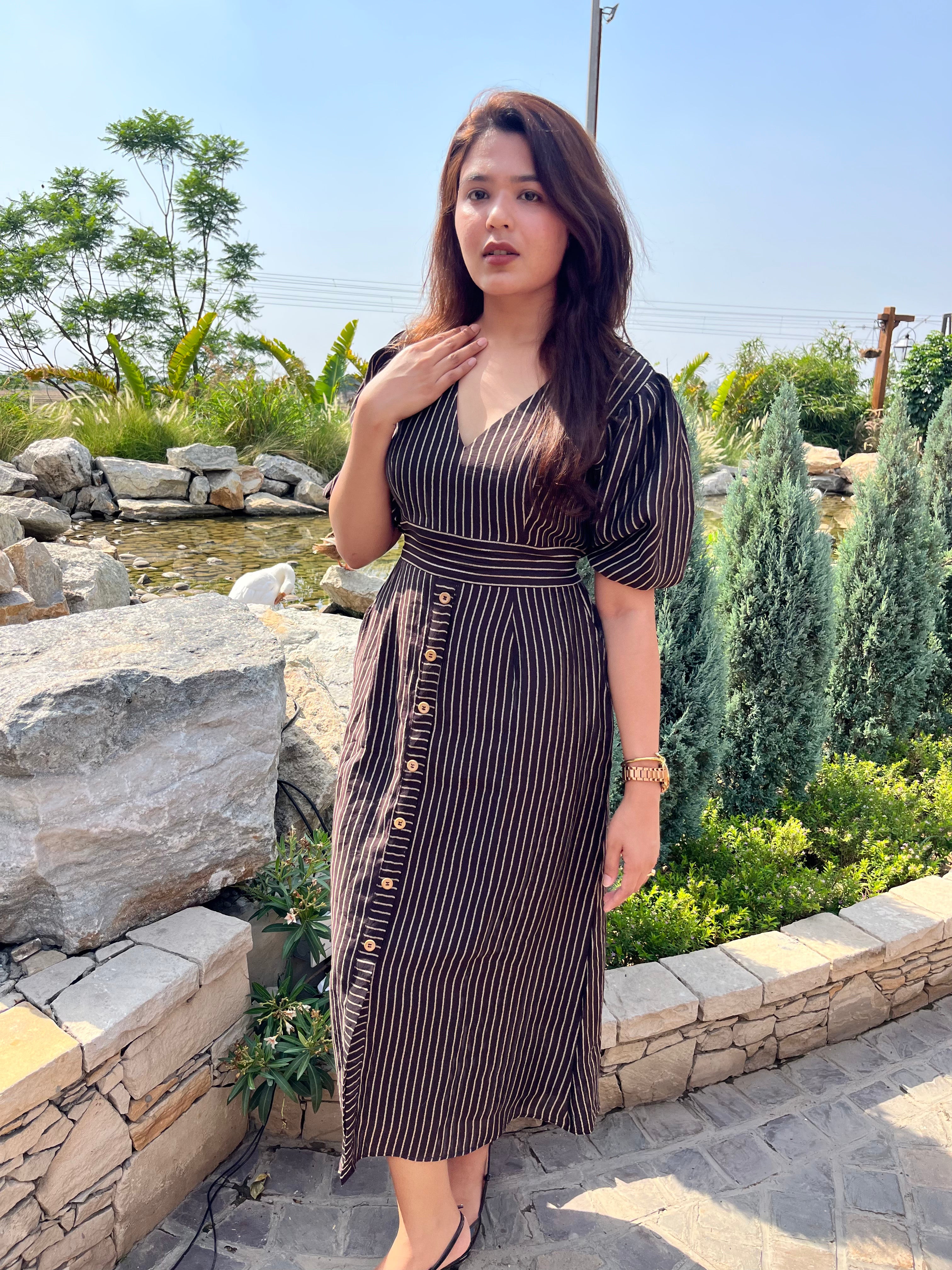 Tailored Stripe Dress